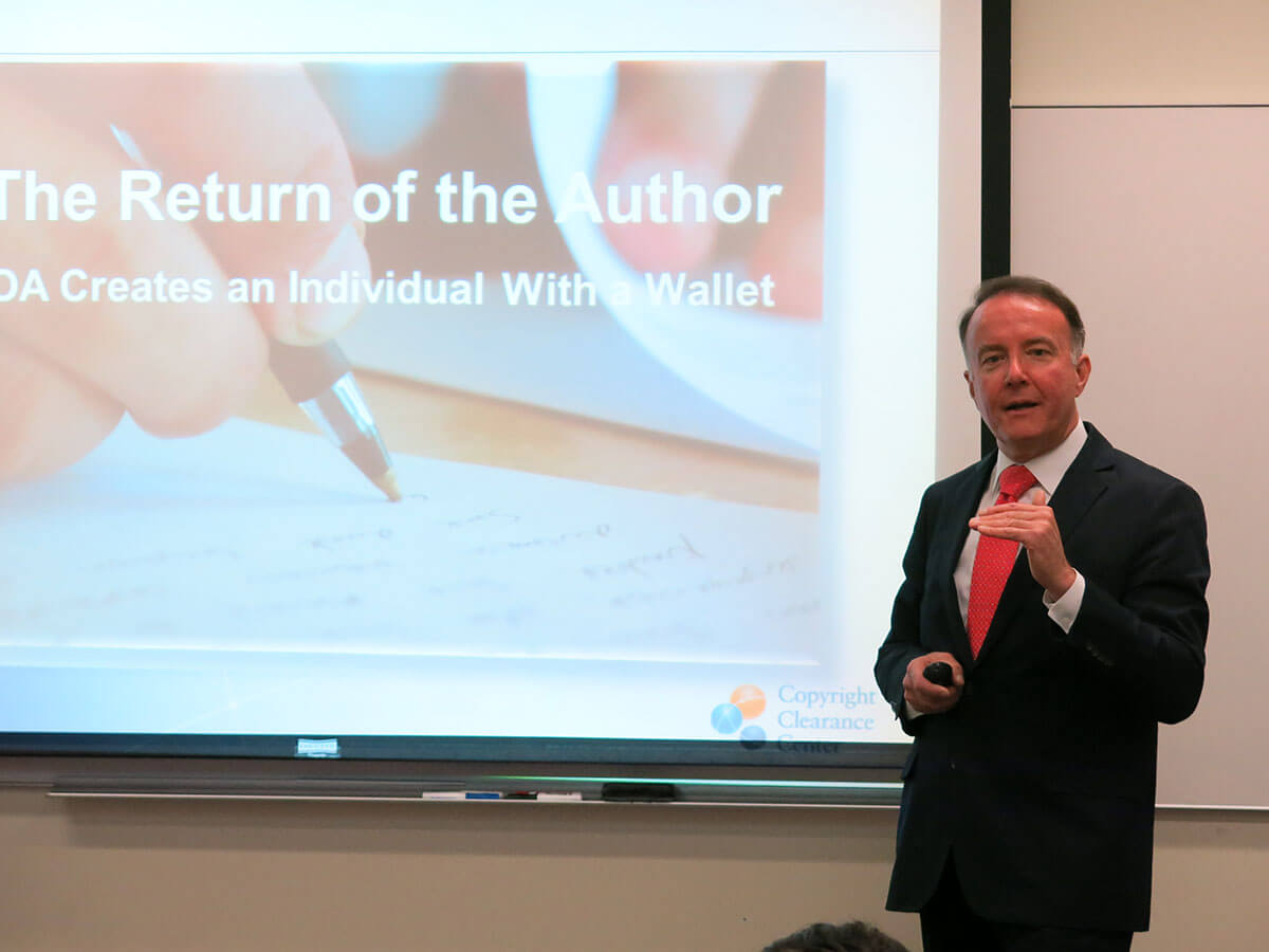 Chris Kenneally presenting